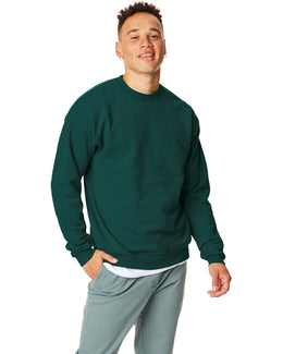 Hanes 50/50 Crewneck Sweatshirt P1607 | Deep Forest - Front