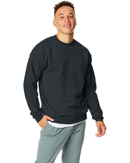 Hanes 50/50 Crewneck Sweatshirt P1607 | Black - Front