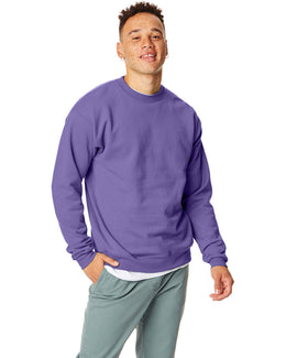 Hanes 50/50 Crewneck Sweatshirt P1607 | Purple - Front