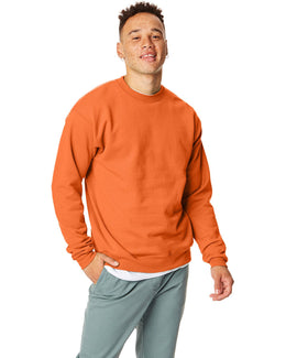 Hanes 50/50 Crewneck Sweatshirt P1607 | Safety Orange - Front