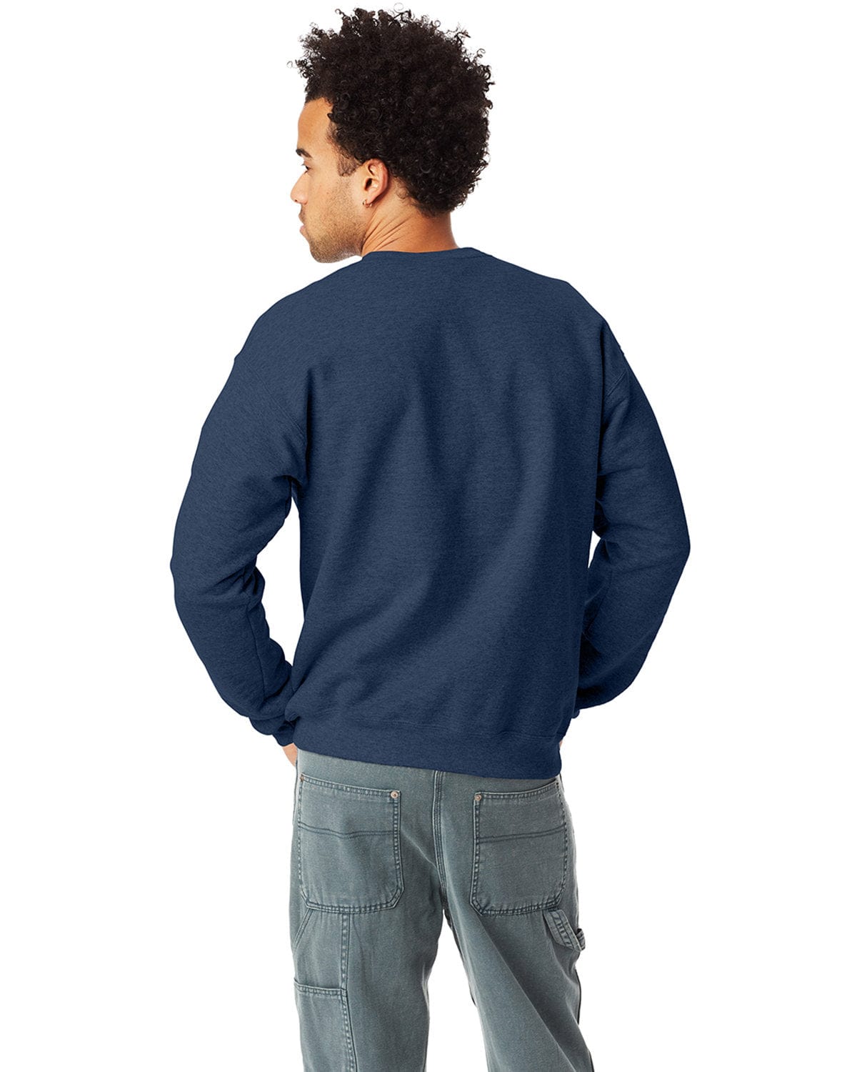 Hanes 50/50 Crewneck Sweatshirt | Army Brown – CheapesTees