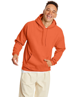 Hanes 50/50 Hoodie Sweatshirt P170 | Red Pepper Hthr - Front