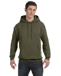 Hanes 50/50 Hoodie Sweatshirt P170 | Fatigue Green - Front