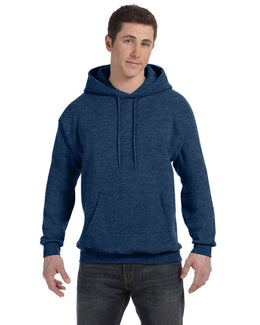 Hanes 50/50 Hoodie Sweatshirt P170 | Heather Navy - Front