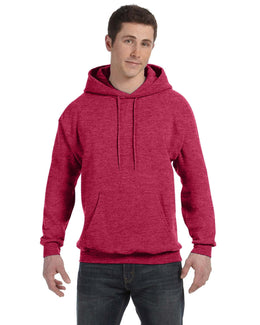 Hanes 50/50 Hoodie Sweatshirt P170 | Heather Red - Front