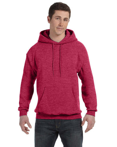 Hanes 50/50 Hoodie Sweatshirt P170 | Heather Red - Front