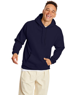 Hanes 50/50 Hoodie Sweatshirt P170 | Athletic Navy - Front