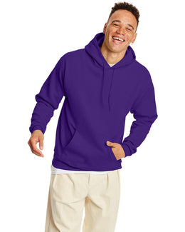 Hanes 50/50 Hoodie Sweatshirt P170 | Athletic Purple - Front