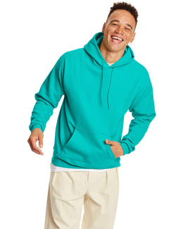 Hanes 50/50 Hoodie Sweatshirt P170 | Athletic Teal - Front