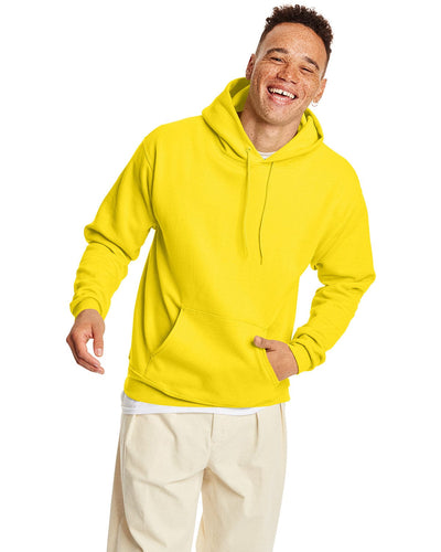 Hanes 50/50 Hoodie Sweatshirt P170 | Athletic Yellow - Front