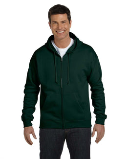 Hanes ComfortBlend 50/50 Full-Zip Hoodie P180 | Deep Forest - Front