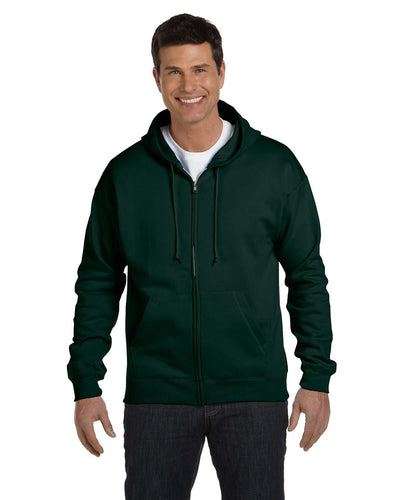 Hanes ComfortBlend 50/50 Full-Zip Hoodie P180 | Deep Forest - Front