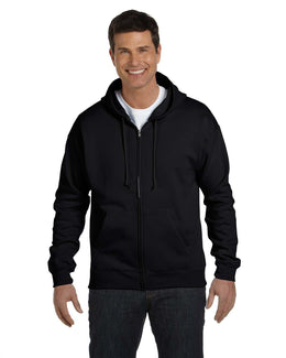 Hanes ComfortBlend 50/50 Full-Zip Hoodie P180 | Black - Front