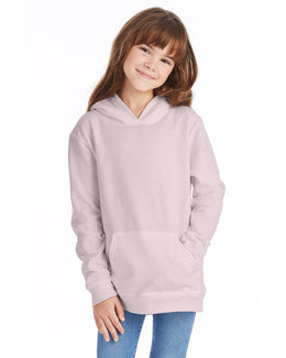 Hanes Youth Hooded Sweatshirt P473 | Pale Pink - Front