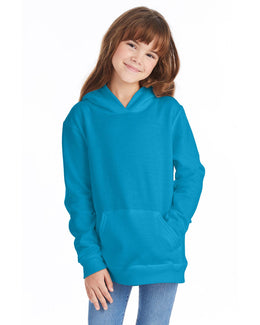 Hanes Youth Hooded Sweatshirt P473 | Teal - Front