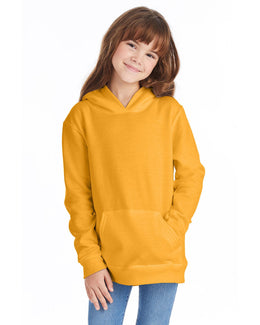 Hanes Youth Hooded Sweatshirt P473 | Gold - Front