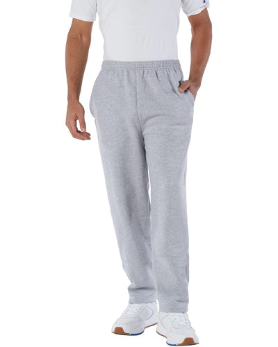 Champion Double Dry Eco Open-Bottom Pants P800 | Light Steel - Front