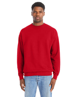 Hanes Perfect Sweats Crewneck Sweatshirt RS160 | Athletic Red - Front