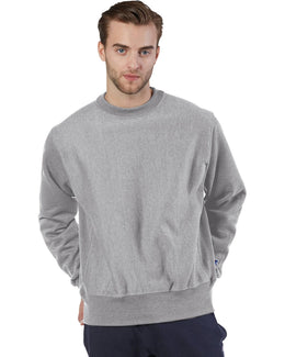 Champion Reverse Weave Crewneck Sweatshirt S1049 | Oxford Gray - Front