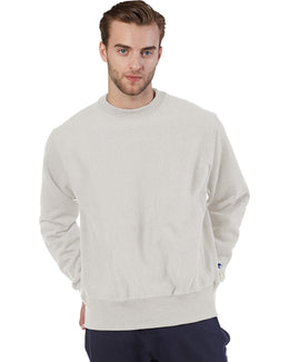 Champion Reverse Weave Crewneck Sweatshirt S1049 | Oatmeal Heather - Front