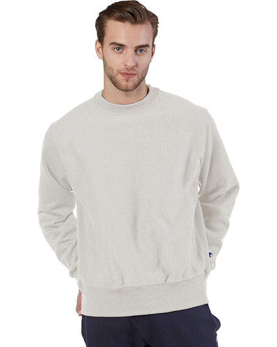 Champion Reverse Weave Crewneck Sweatshirt S1049 | Oatmeal Heather - Front