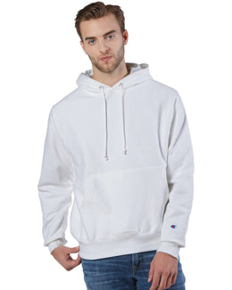 Champion Reverse Weave Hooded Sweatshirt S1051 | White - Front