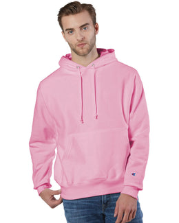 Champion Reverse Weave Hooded Sweatshirt S1051 | Pink Candy - Front