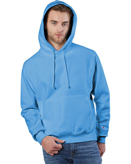 Champion Reverse Weave Hooded Sweatshirt S1051 | Light Blue - Front