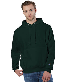 Champion Reverse Weave Hooded Sweatshirt S1051 | Dark Green - Front