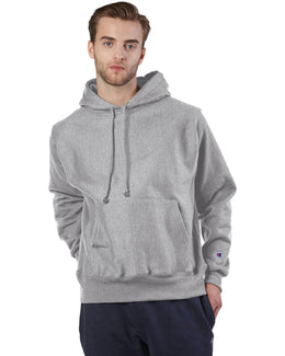 Champion Reverse Weave Hooded Sweatshirt S1051 | Oxford Gray - Front