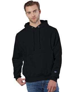 Champion Reverse Weave Hooded Sweatshirt S1051 | Black - Front