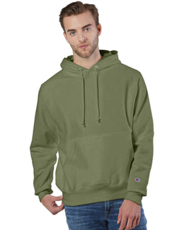 Champion Reverse Weave Hooded Sweatshirt S1051 | Fresh Olive - Front