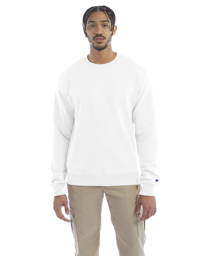 Champion EcoSmart Crewneck Sweatshirt S600 | White - Front