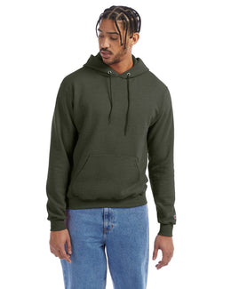 Champion EcoSmart Hooded Sweatshirt S700 | Dark Green Hthr - Front