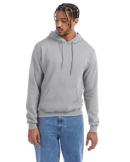 Champion EcoSmart Hooded Sweatshirt S700 | Light Steel - Front