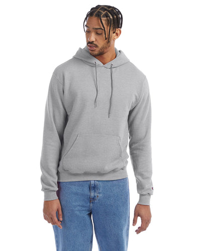 Champion EcoSmart Hooded Sweatshirt S700 | Light Steel - Front