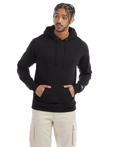 Champion EcoSmart Hooded Sweatshirt S700 | Black - Front