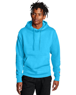 Champion EcoSmart Hooded Sweatshirt S700 | Blue Lagoon - Front