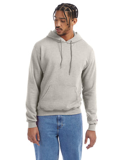 Champion EcoSmart Hooded Sweatshirt S700 | Oatmeal Heather - Front