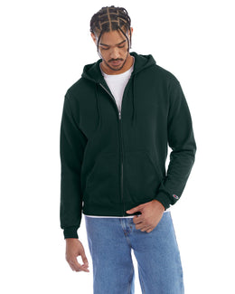 Champion EcoSmart Full-Zip Hoodie S800 | Dark Green - Front