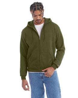 Champion EcoSmart Full-Zip Hoodie S800 | Fresh Olive - Front