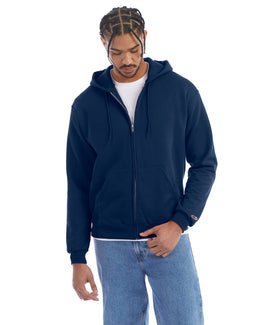 Champion EcoSmart Full-Zip Hoodie S800 | Late Night Blue - Front