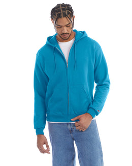Champion EcoSmart Full-Zip Hoodie S800 | Tempo Teal - Front