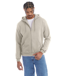Champion EcoSmart Full-Zip Hoodie S800 | Sand - Front