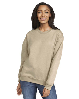 Gildan Softstyle Fleece Crewneck Sweatshirt SF000 | Sand - Front