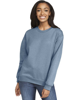 Gildan Softstyle Fleece Crewneck Sweatshirt SF000 | Stone Blue - Front