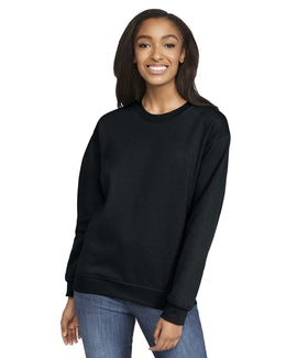 Gildan Softstyle Fleece Crewneck Sweatshirt SF000 | Black - Front