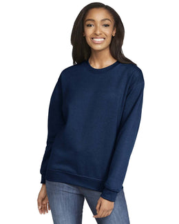 Gildan Softstyle Fleece Crewneck Sweatshirt SF000 | Navy - Front