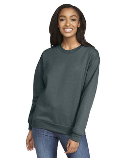 Gildan Softstyle Fleece Crewneck Sweatshirt SF000 | Dark Heather - Front