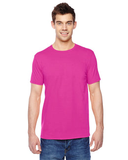 Fruit of the Loom 100% Sofspun Cotton T-Shirt SF45R | Cyber Pink - Front